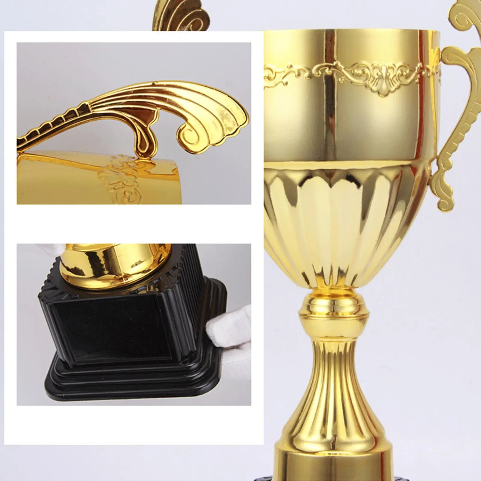 School Award Trophy Decor for Kids Classroom Rewards Football Soccer Prize Trophy Cup with Base for Party Ceremony