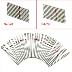 10pc Diamond Nail Drill cuticola Clean Bit Set fresa per Manicure punte per taglierina elettrica accessori strumento per la rimozione della pelle morta