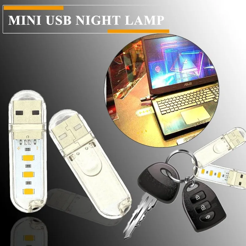 12pcs 4 Kinds USB Light，Plug in Small LED Light Super Bright LED Mini USB Port Portable Night for Laptop Keyboard Light