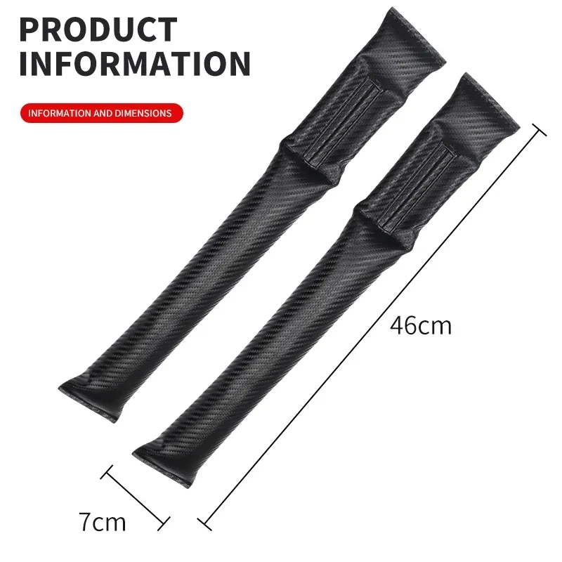 New Arrival Carbon Fiber Leakproof Protective Seat Gap Car Cover Pad for toyota camry chr corolla rav4 yaris prius accessories