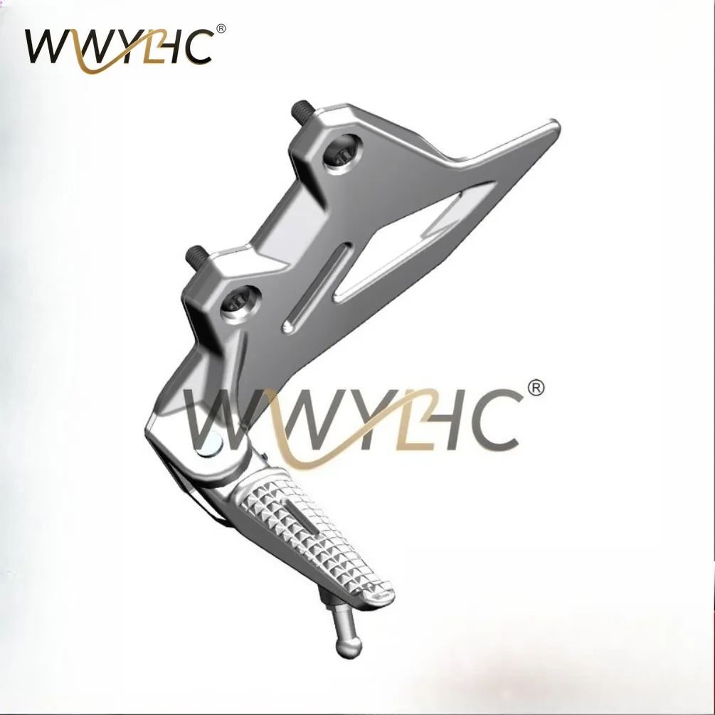 ZT703R Motorcycle Parts Front Left Foot Pedal, Foot Pedal Bracket Aluminum Triangle Probe Nail