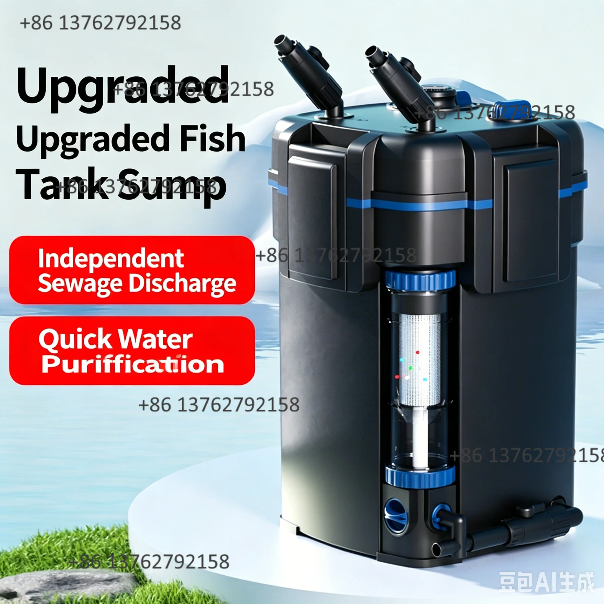 外部水槽用キャニスターフィルター 3-in-1 水循環浄化装 - Aquarium Fish Tank のレビューと価格