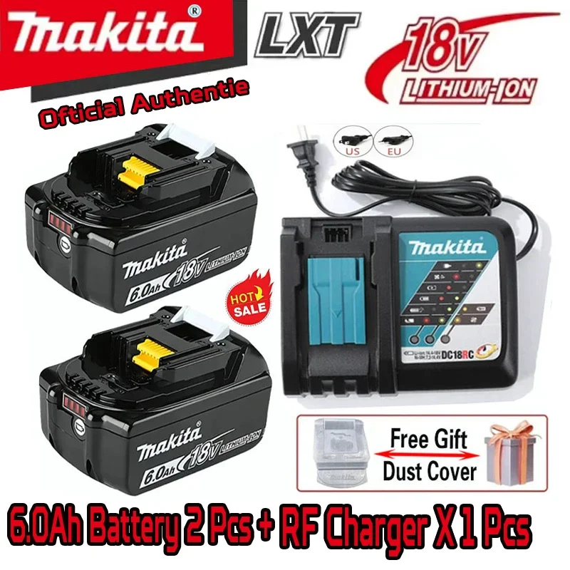 

Original 18V Makita 3Ah/5Ah/6Ah Lithium Battery Compatible DTD157 DTW190SFJ1 TW007 DDA350 DTL061 Replacement Lithium Batteries