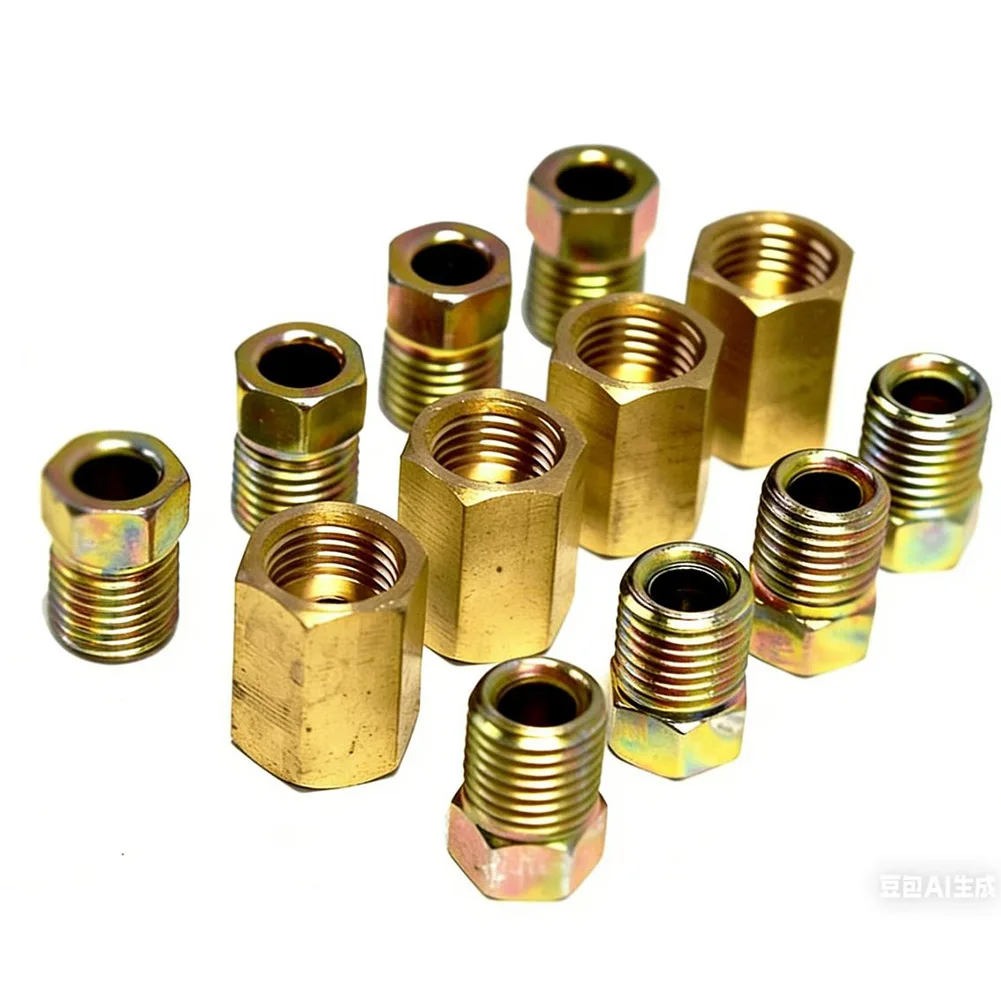 

Multiple Fittings For Mechanics Hydraulic Repair Kit 3 16 Brake Fittings Easy Installation Suitable For Flared Lines