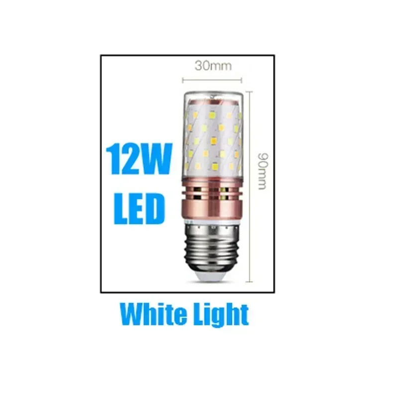 LED 램프 전구, E14 LED 촛불 전구, E27 테이블 옥수수 램프, LED 3W, 6W, 9W, 12W, 15W, 240V, 220V