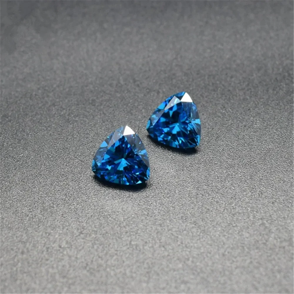 Trillion Faceted Sapphire Trilliant Cut Light Blue Sapphire Gem Multiple Sizes to Choose