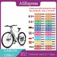 VARUN VARC7007 Adult Men's Electric Bicycle 250W Motor City Electric Bike 36V 10AH Battery 27.5 Inch Tire Commuter Electric Bike
