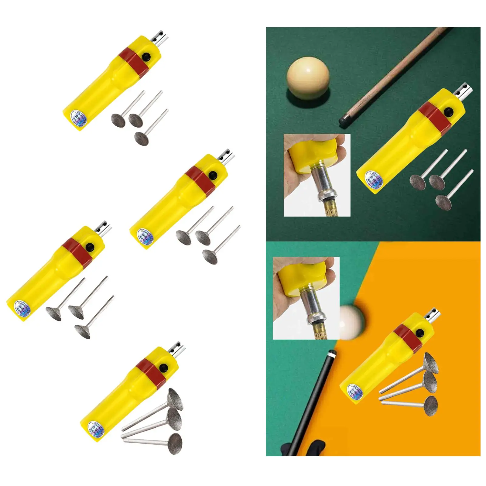 Electric Pool Cue Electric Burnisher Lightweight Repair Tool 6.3x1.8x1.6inch Portable Automatic