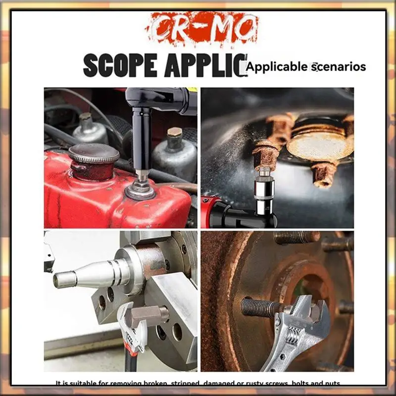 

AS59 Essential Tool Kit: 10PCS Hex Head Multi-Spline Broken Screws And Bolts Extractor Set, Left Spiral Power Tools