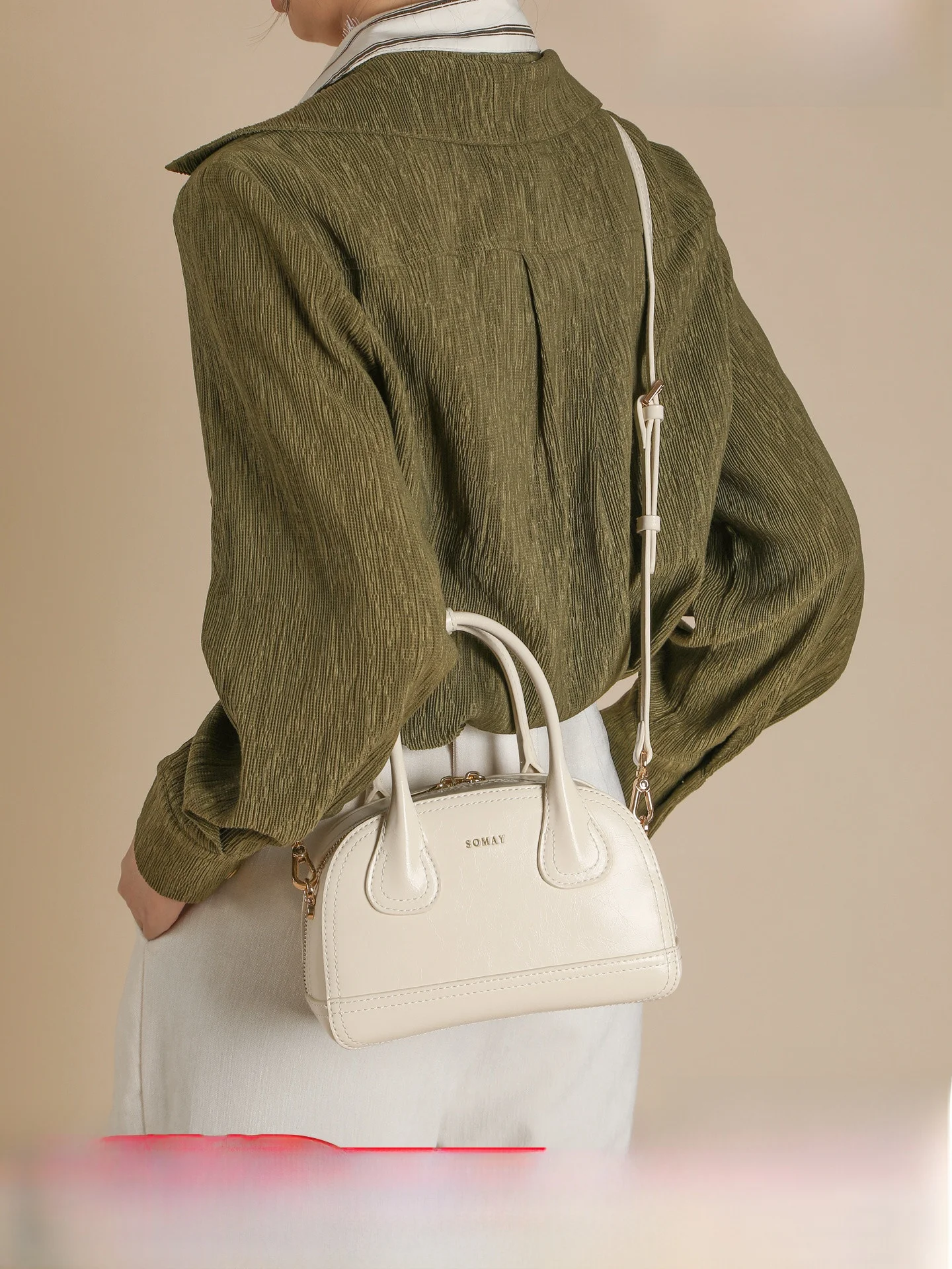 boston-shoulder-crossbody-bag-women's-stylish-versatile-commuting-bowling-bag-soft-pu-leather-casual-simple-style-handbag
