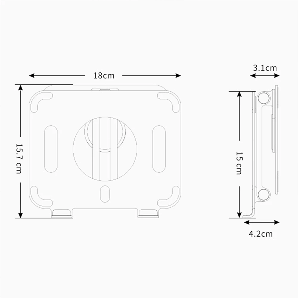 Supporto per Tablet in alluminio girevole regolabile per iPad Pro con supporto da tavolo pieghevole con Base rotante 360 compatibile con tutti i