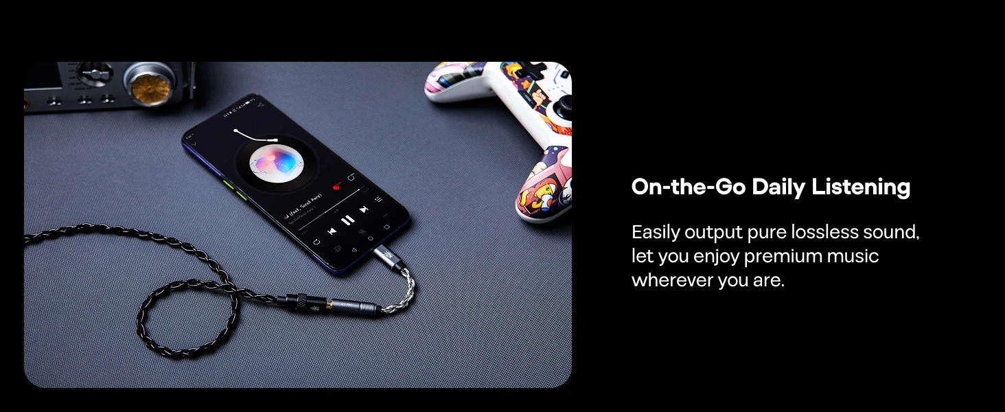 Kiwi Ears AD1 Pro Verbesserter USB-C Dongle mit Höherer Leistung, Geringerer Verzerrung & Plug-and-Play-Kompatibilität – Detail 11