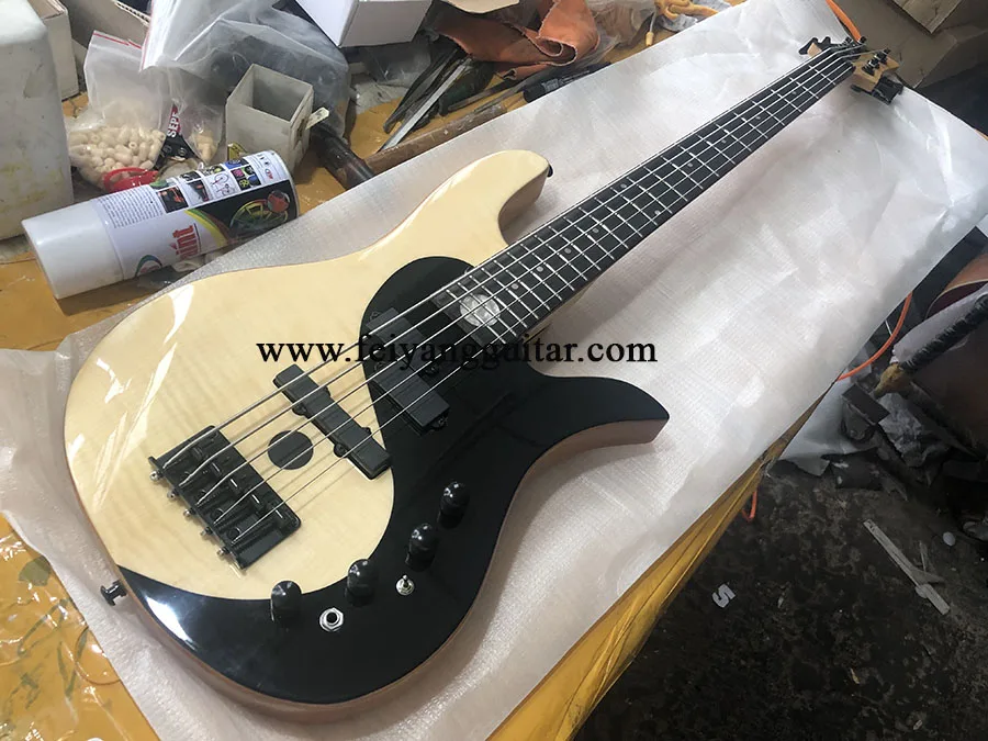 Electric Bass Guitar with 24 Frets, 5 String ,High Quality Electric Bass Guitar,can be customized,free shipping