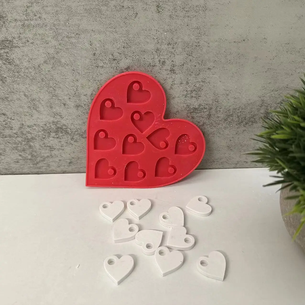 Diy Love Pendant Listing Silicone Mold Necklace Pendant Plaster Drop Glue Mold