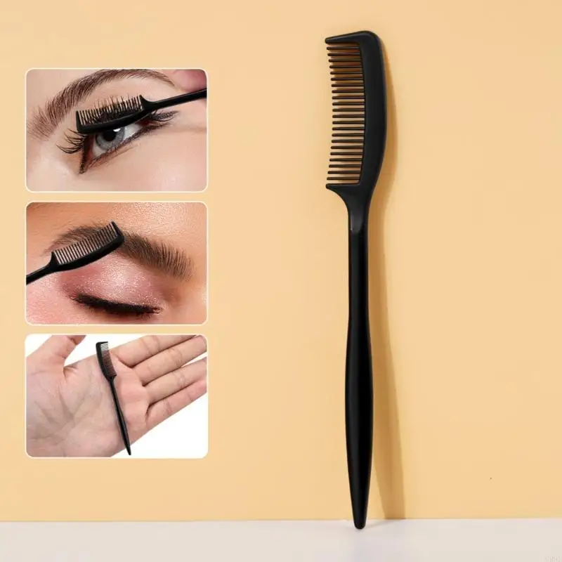 G99E Precise Eyebrow Eyelash Comb Plastic Miniature Size Eyelash Groomer Portable Grooming Tool For Daily Use Fine Teeth
