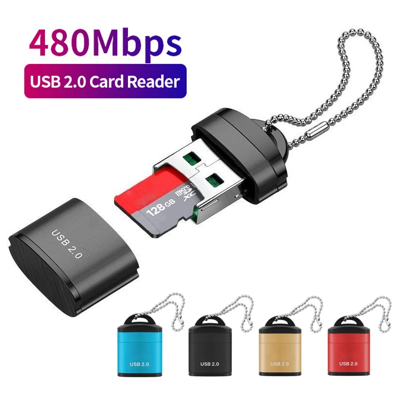 USB Micro SD TF Kartenleser USB 2,0 Mini Handy Speicher Kartenleser High Speed USB Adapter Für Laptops Computer Zubehör