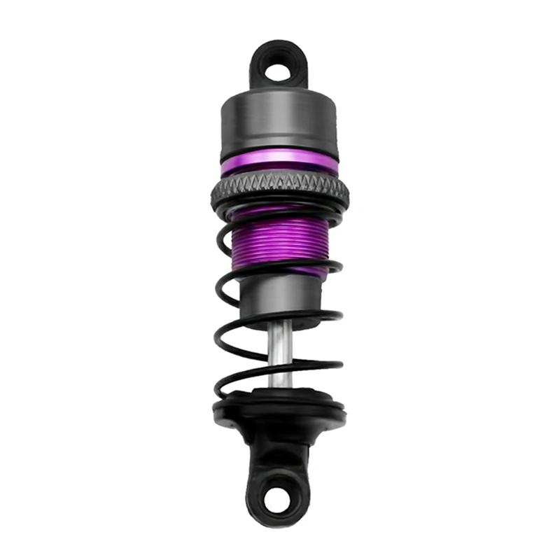 1/10 2Pair Of Metal Hydraulic Shock Absorbers RC Remote Control Car Flat Racing Drift Car (63Mm) Purple