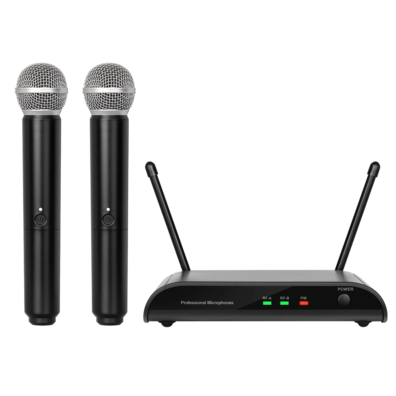 

Biner DX7N Dual-Channel Dynamic Handheld Microphone Cardioid Polar Metal Plastic Construction for Karaoke Singers