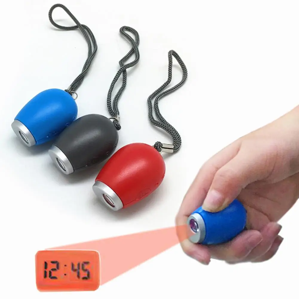 Flashlight Key Ring Lovely Mini Projection Clock Small Projection Clock