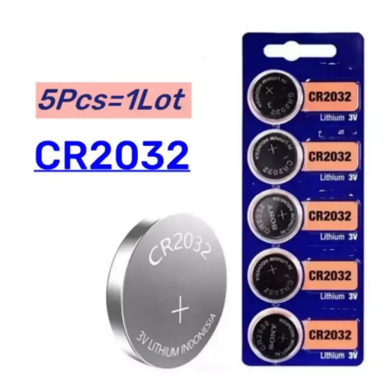 5-50pcs Button Battery CR2032 CR2025 CR2016 for Car Key Remote, Electronic Scales, and Computer Motherboard 3V