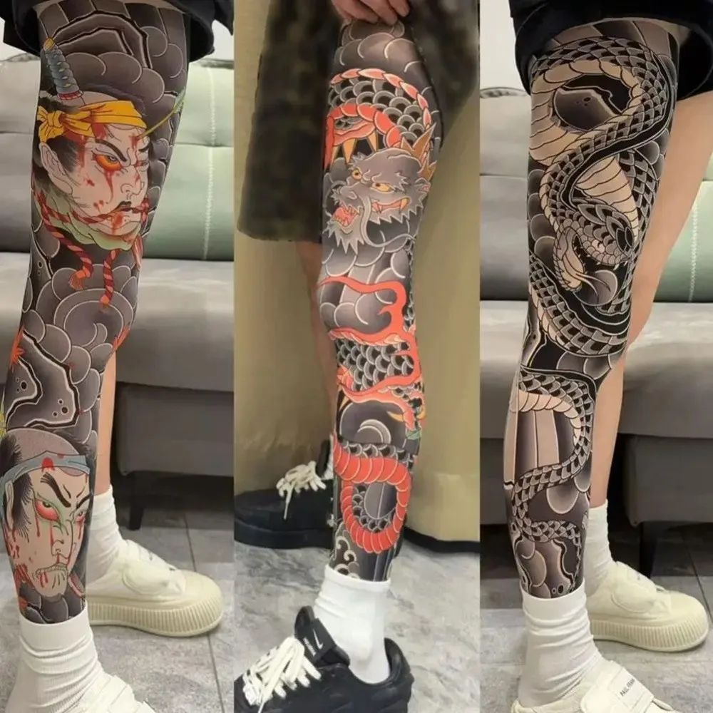 جديد كامل الساق الجوارب وهمية المطبوعة الجوارب الشمس واقية الصيد الجوارب المرنة الدراجات كول شخصية القيادة مثير جوارب للجنسين