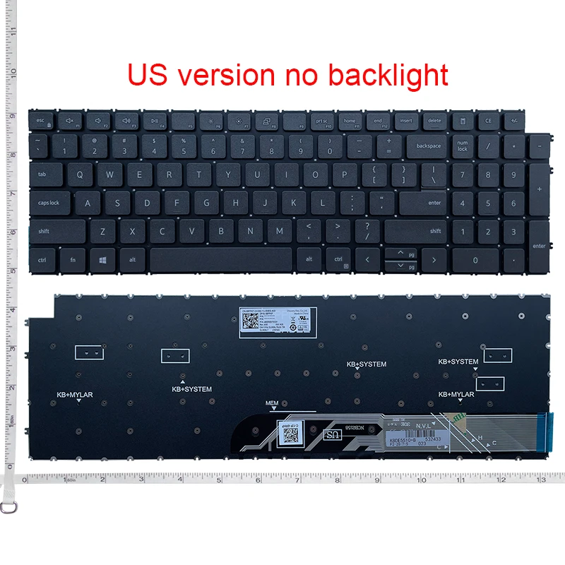 Klawiatura RU/US/SP do Dell inspiron 5505 5501 5502 5511 5510 7500 7501 15 5515 7510 16 Plus 7610 inspiron 15 3511 3515 3525 3510 — zdjęcie produktu 7