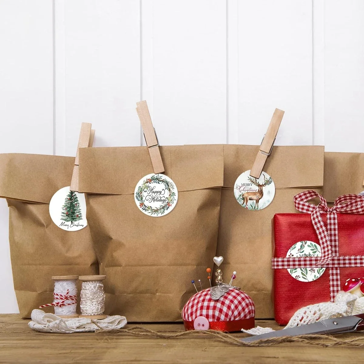 Рисунок 5 - 1 дюйм рождественские наклейки