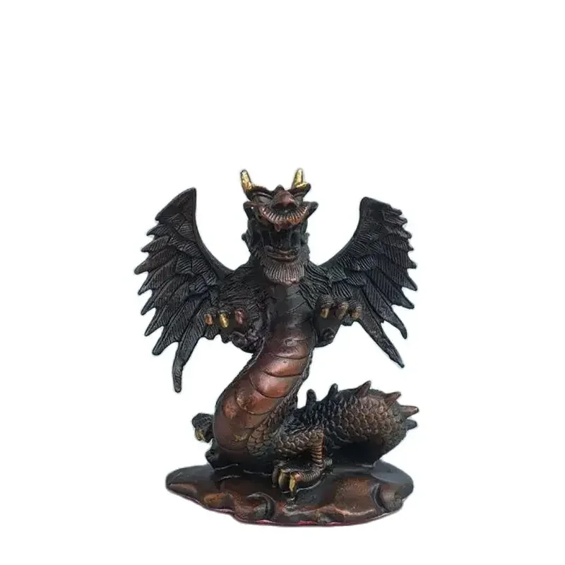 

Wholesale Precision Huangtongsheng Xiao Long Fei Long Home Furnishings Purple Copper Fei Long Copper Long Living Room Decoratio