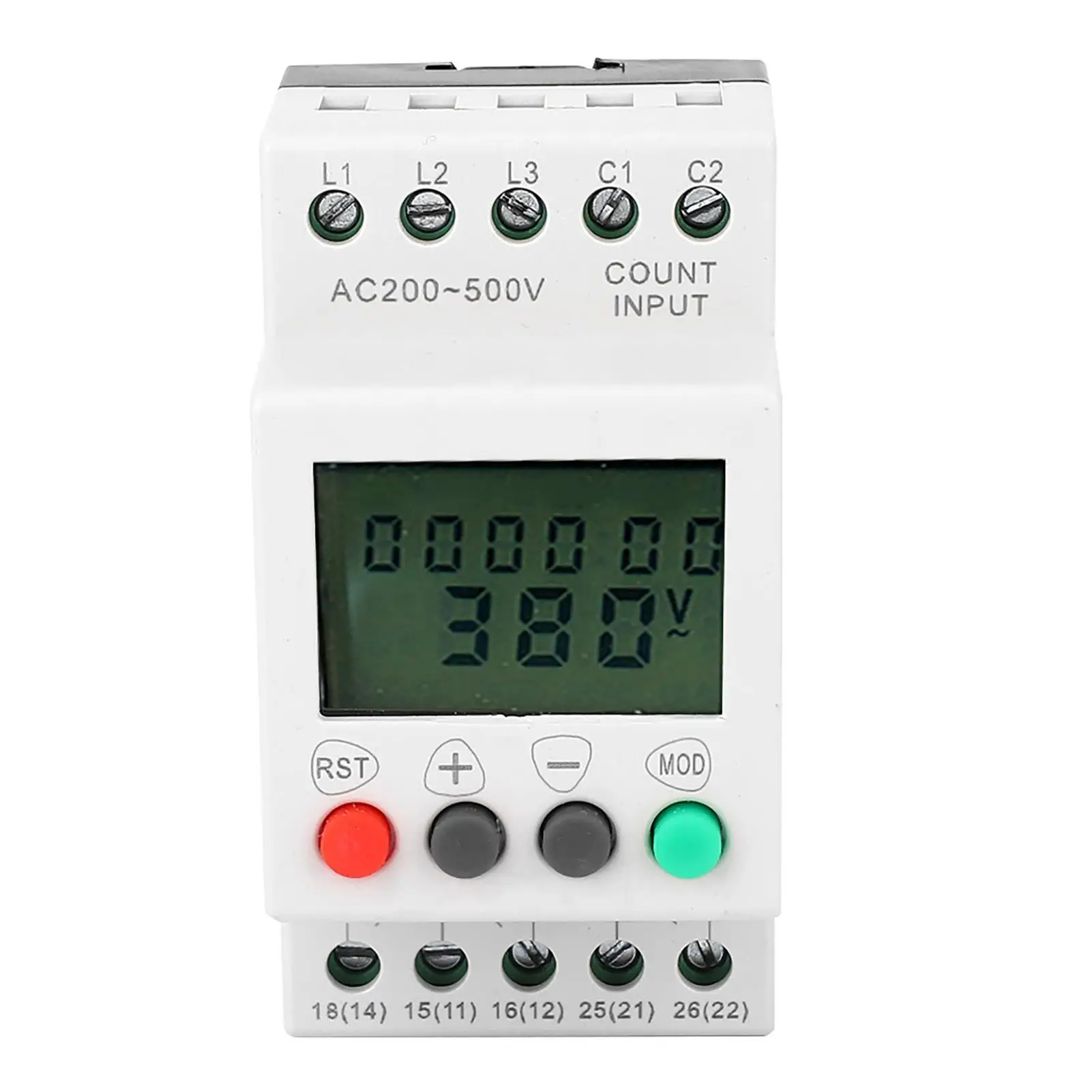 

Three Phase Voltage Relay Over Under Voltage Protection Device LCD Display Phase Failure Guard JFY-5-1