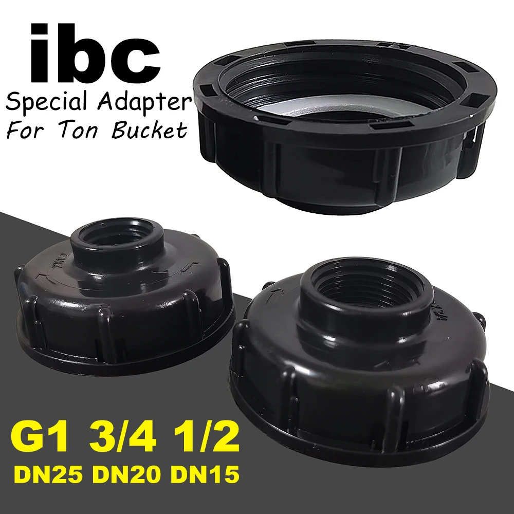

5 шт. адаптер бака ibc S60 x 1/2 дюйма 3/4 дюйма 1 дюйм DN25 DN20 DN15 резьбовой соединитель тонна цилиндра подключение 1000 литровый фитинг бака IBC