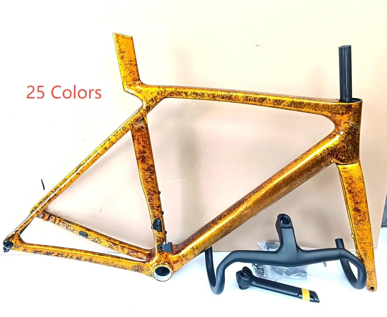 

25 Colors SLR9 GEN8 Road Carbon Bike Frame T1100 UD Carbon Frameset T47 Disc Brake Frame+Handlebar Custom Logo