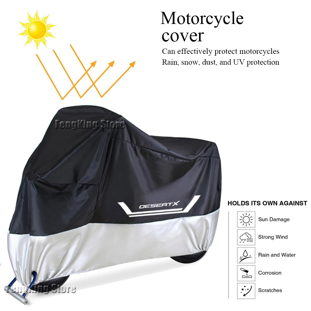 For Ducati Desert X DesertX 2021 2022 Motorcycle Cover UV Protection Dustproof Snowproof Outdoors Motorcycle Waterproof Cover