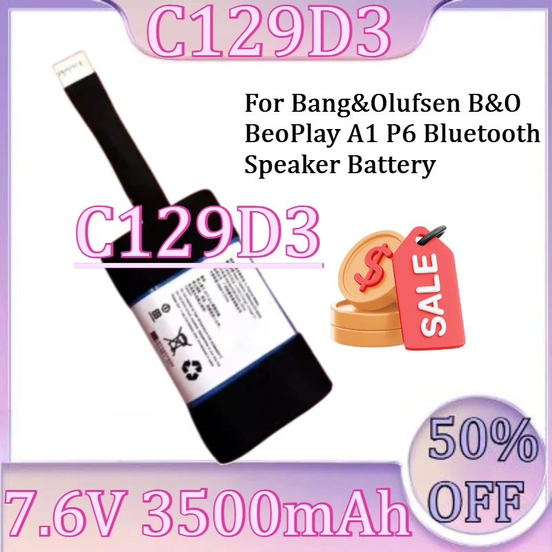 

For Bang&Olufsen B&O BeoPlay A1 P6 Bluetooth Speaker Battery New C129D3 2600mAh/3500mAh High Quality Battery