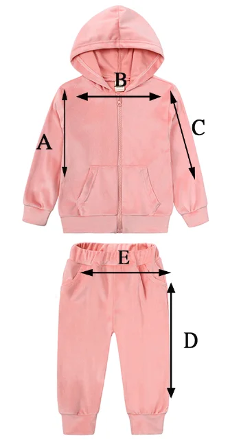 2024 kinder Jungen Mädchen Hoodies Samt Anzug Kleidung Solide Lösen Sweatshirt + Hosen Frühling Herbst Set Kleinkind Kinder Sport Outfits – Detail 1