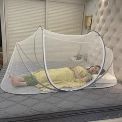 Single Folding Portable Mosquito Net Products Against Mosquitoes Insect Screen For The Summer Tent Mosquito Net For Bed.