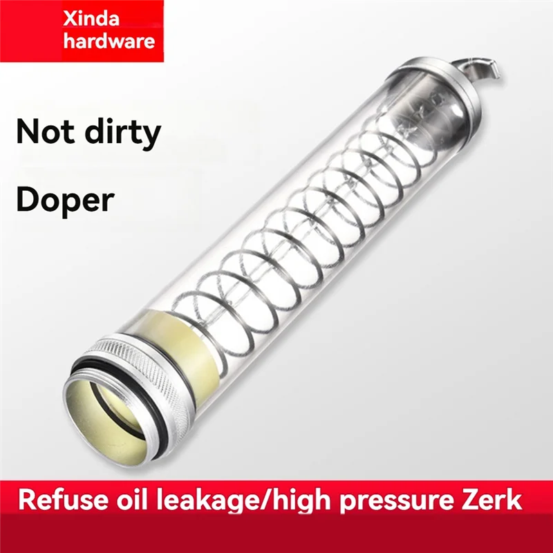 A43F-مسدس الشحوم أنبوب شفاف ارتفاع ضغط الشحوم بندقية الأنابيب واجب الشحوم بندقية شفافة الثقيلة الشحوم بندقية أنبوب واضح