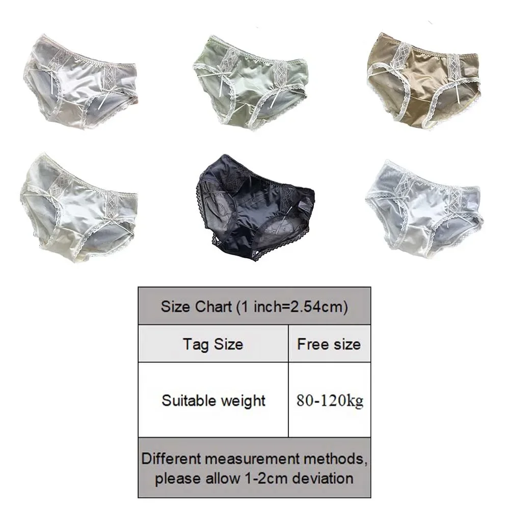 Daily Home Light Luxury Underwear Sexy Briefs Shiny Underwear Daily Wear Traceless Comfortable Medium Elasticity