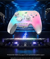 NEW BIGBIG WON Rainbow 3 Wireless Game Controllers NearLink 2.4G Hall Joystick Micro Motion Button RGB Gamepad for PC