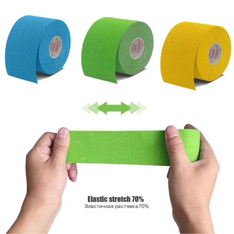 1/5/6PCS Sports Waterproof Kinesiology Tape Stickers Athletic Bandage Muscle Recovery Protector Strapping Pain Relief Tennis Gym
