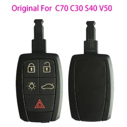 OEM 5 pulsanti per il 2004-2013 Volvo C70 C30 S40 V50 Chiave remota 434MHZ con ingresso intelligente 5WK49354 CBF 5WK49259 Keyless Go