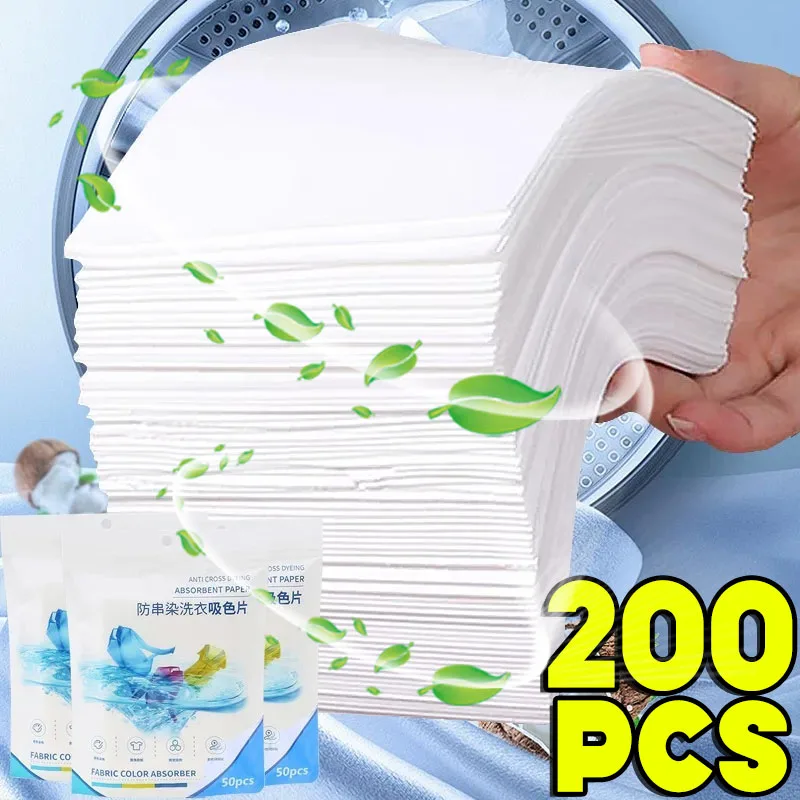 Laundry Tablets Laundry Paper Anti-Staining Clothes Sheets Anti-String Mixing Color Absorption Washing Household Merchandises