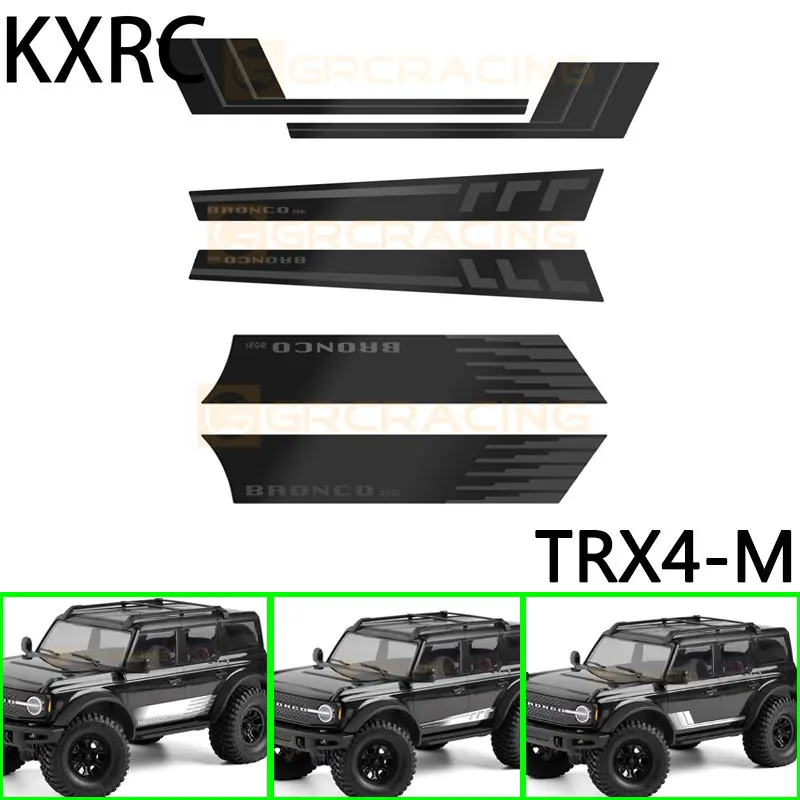 

GRC TRX4M Metal Side Trim Protection Plate Decorate Accessories for 1/18 RC Crawler Car Traxxas TRX4-M Bronco Upgrade Parts