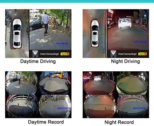 Night Vision Car Camera System 360 Degree Car Camera Night Vision System 360 View Car Camera System for Toyota Prado