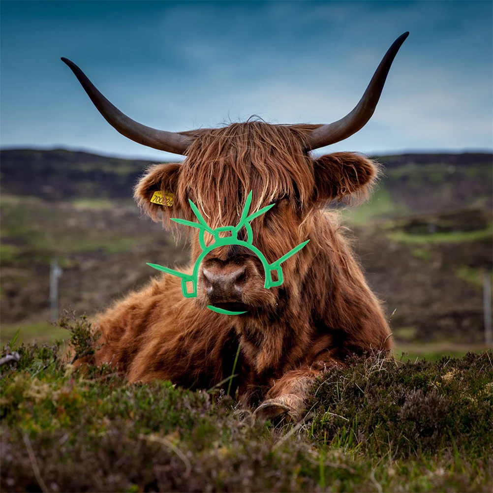 

2Pcs Calf Weaning Nose Rings Plastic Easy Installation Comfortable Cattle Weaning Equipment for Farming Farm Tools