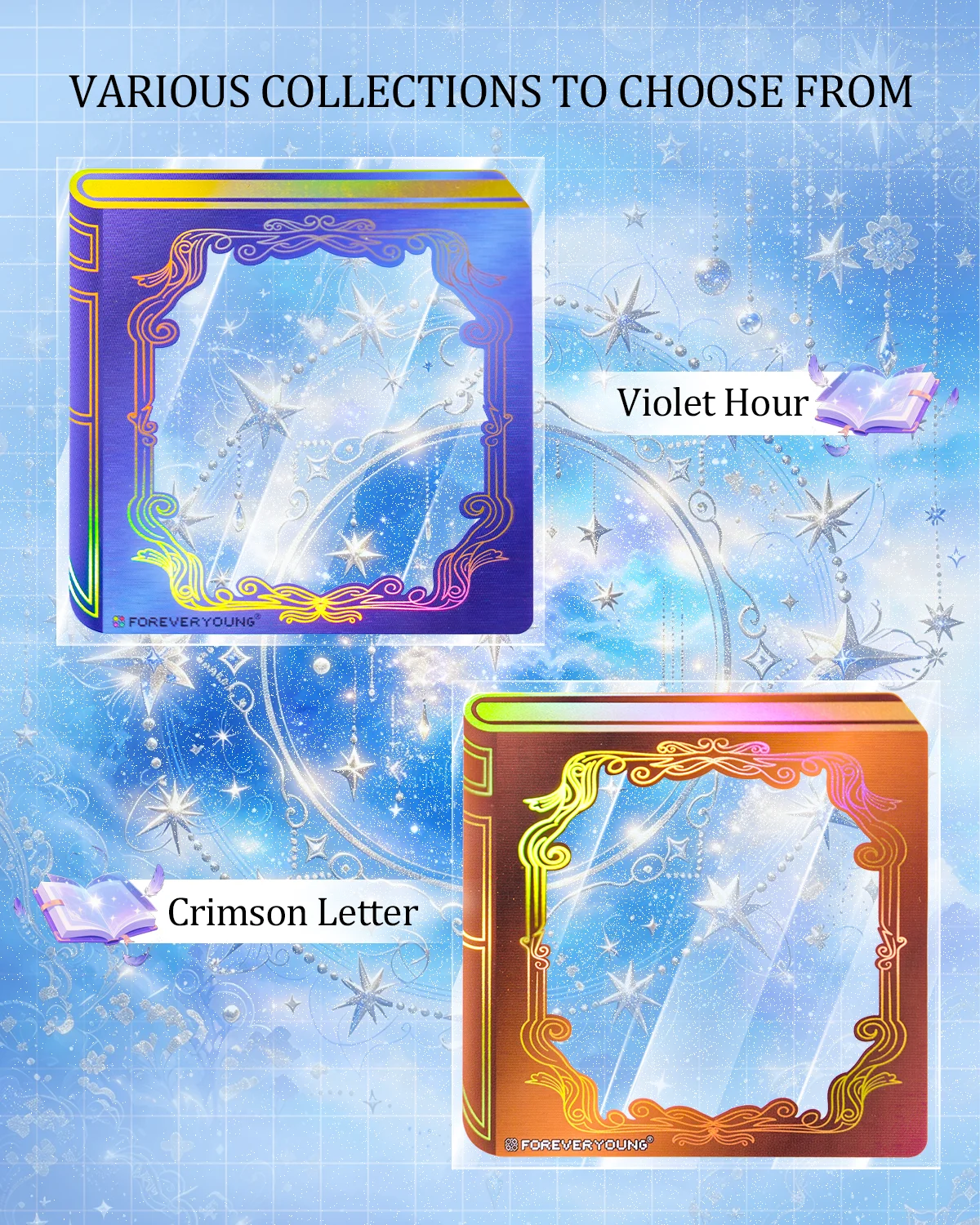 FOREVERYOUNG 5D Diamond Painting Reusable Frame Release Film, 10cm×10cm (4in×4in), 30 Sheets per Pack.