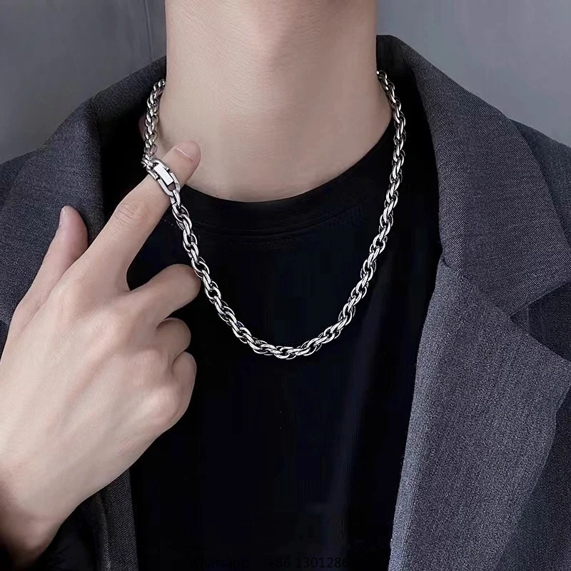 

Ожерелье мужское Tide Premium Sense ins Хип-хоп Мужская брендовая универсальная цепочка Tide