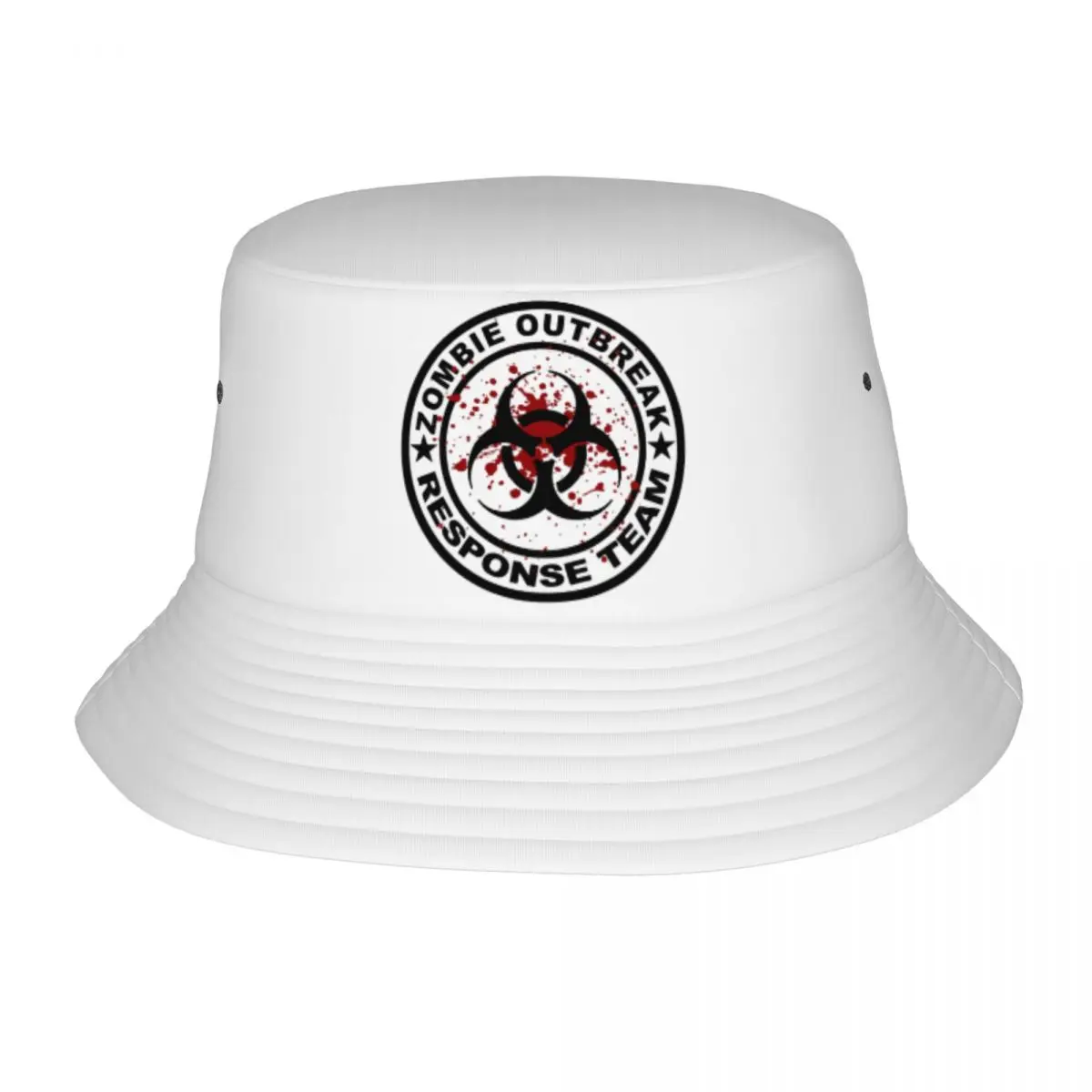 

Custom Zombie Outbreak Response Team Bucket Hat Men Women Beach Sun Summer Camping Fishing Cap