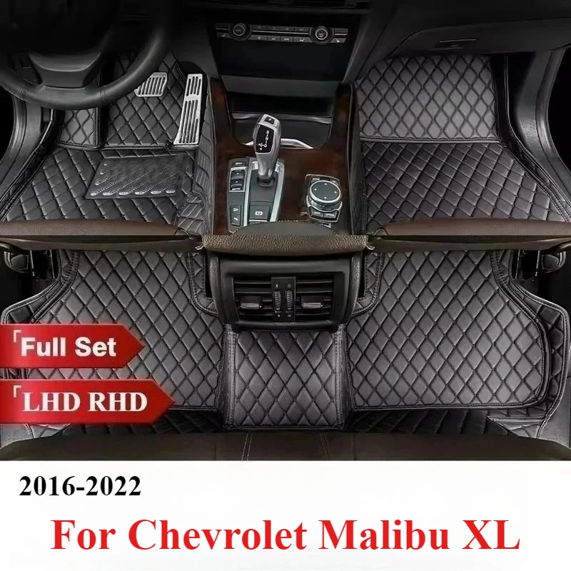 

Car Floor Mats For Chevrolet Malibu XL 2022 2021 2020 2019 2018 2017 2016 Carpets Auto Interior Automobiles Waterproof Leather
