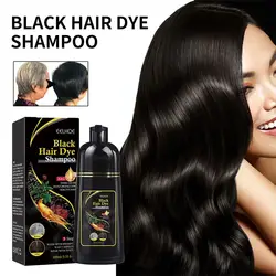 100ML Magic Natural Herbal Hair Dye Shampoo 3 in 1 Hair Color Shampoo for Gary Hair Dark Brown Black Women & Men Grey Coverage