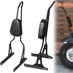 Detachable Upright Tall Sissy Bar Backrest For Harley Dyna Street Bob FXDB 06-17